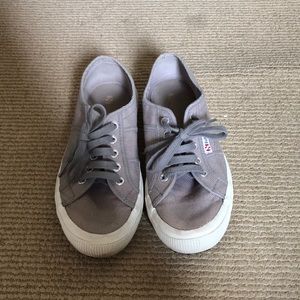 Grey Superga sneakers